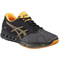 Asics Fuzex Men's Running Shoes, Black/Hot Orange